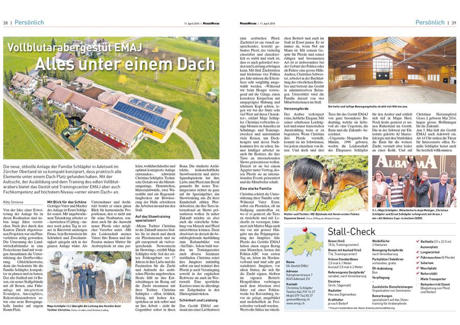 Artikel in der PferdeWoche